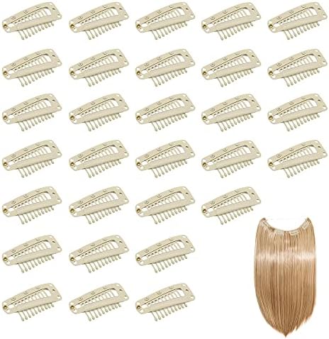 Dreamlover Beige Hair Extension Clips, 10 Teeth, 30 Pieces by Dreamlover