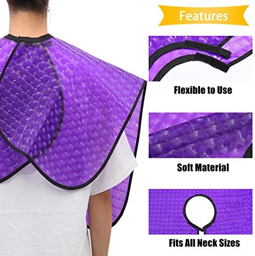 Short Waterproof Hair Dye Cape, Salon Cover for Hair Color,Shampoo - Image 4