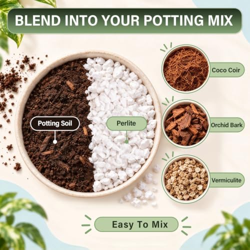 1QT Organic Perlite For Plants Indoor, Horticultural Soil Amendment - Image 5
