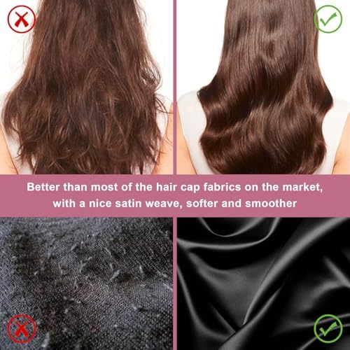 2Pcs Satin Bonnet Silk Bonnet, Hair Bonnet for Sleeping - Image 5