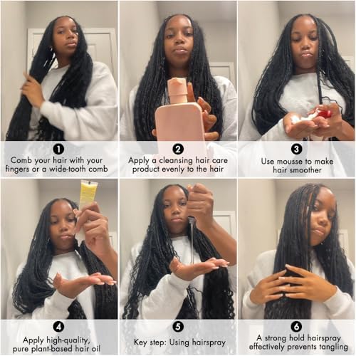 Burmese Curly Crochet Human Hair 150g Knotless Pre-Separated 120 Strands Lightweight Feather Crochet Human Hair Bundles 16inch Invisible Human Crochet Hair For Black Women Natural Black - Image 7