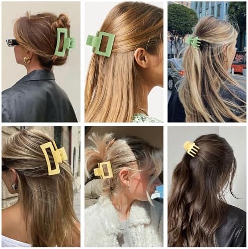 SMKSL 12 Pcs Hair Claw Clips for Women & Girls 3 Styles Hair Accessories - Image 7