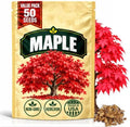 Maple Tree Seeds for Planting, Acer Species, Heirloom Non-GMO Ornamental Shade Tree Seeds, High Germination Deciduous Landscape Tree for Outdoor Gardens and Bonsai Projects, 50 Count by WilyFox