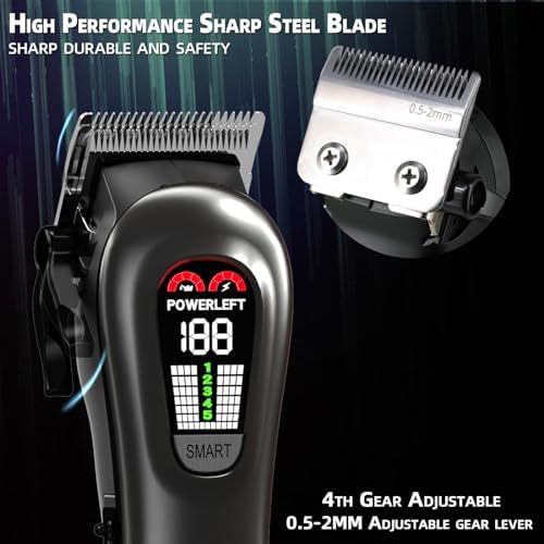 TCMKY Hair Clippers for Men Barber Clippers Rechargeable Hair Trimmer Kit - Image 4