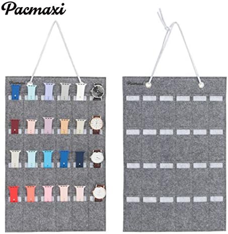 PACMAXI Hanging 24 Watch Band Hanging Storage Organizer(Grey) - Image 2