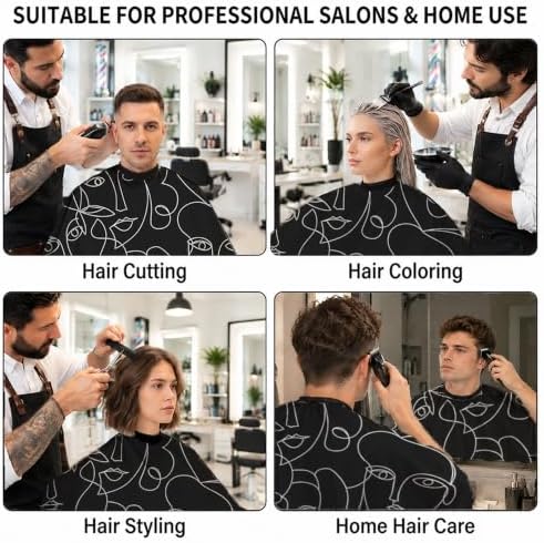 Barber Cape for Men, Professional Hair Cutting Cape for Salon Use - Image 7