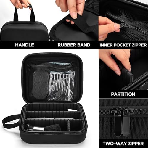 14PCS Hair Cutting Kit with Barber Bag, Haircut Scissors, Barber Cape with Adjustable Neck Size&Neck Duster Brush, Profesional Barber Accessories for Barber/Salon/Home - Image 5