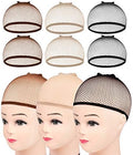 MORGLES Mesh Wig Caps 6 Pack, Closed End Beige Hair Nets for Women Men by Morgles