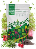 Radish Sprouting & Microgreens Seeds - 50,000 Non-GMO Heirloom Seed, 1lb Resealable Bag - High-Germination Radish Seeds for Sprouting in Jars, Soil, Hydroponics & Microgreen Trays by Seedphony
