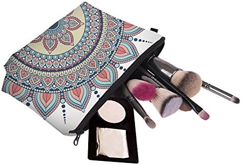 Deanfun Cosmetic Bag for Women, Mandala Flowers Waterproof Makeup Bags Roomy Toiletry Pouch Travel Accessories Gifts (50965) - Image 5