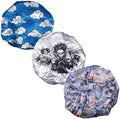 3 PCS Satin Bonnet Set for Women & Men, Silky Sleep Caps for Hair Protection, Adjustable Elastic Bonnet (A11) by CrownLimitedSupply