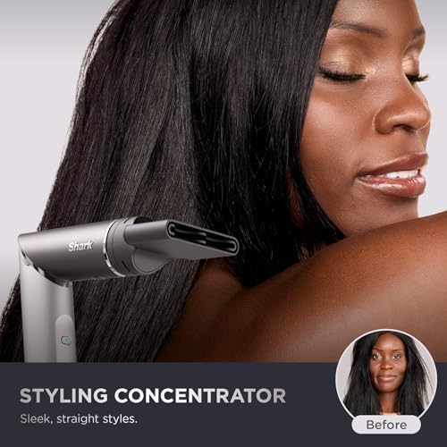 Shark FlexFusion Ceramic Air Styler, Straightener, Metallic Mist, HD651S - Image 6