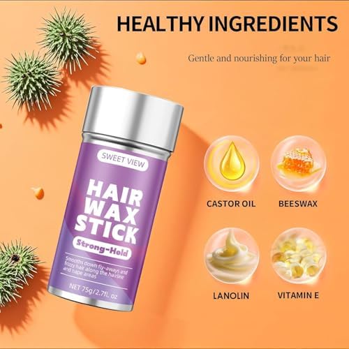 SWEET VIEW Hair Wax Stick & Slick Back Brush - Image 4