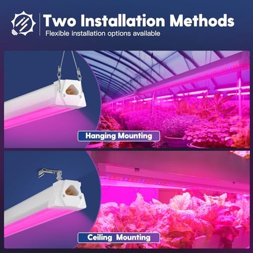 FREELICHT 1Pack 4FT Grow Light for Indoor Plants, 40W=250W, Red Blue - Image 6