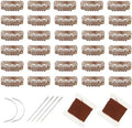 30pcs Hair Extension Clips U-Shape Stainless Steel Wig Clip, Light Brown by FeiHong