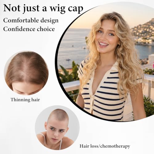 4pcs Wig Grip Cap, Satin Lined Wig Cap - Image 6