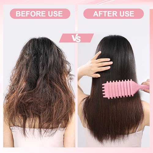 Candy Brush,Curly Hair Brush,Curl Defining Brush,Shaping and Defining Curls for Women Hair Brush for Combing and Shaping,Reduce Pulling and Curl Separation For Defined Curls(pink) - Image 5