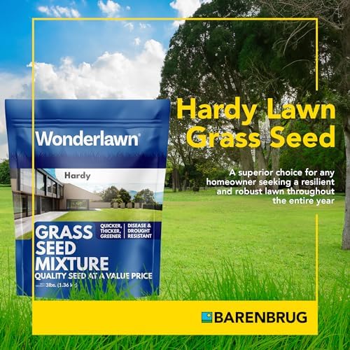 Barenbrug Wonderlawn Hardy Lawn Grass Seed for Lawns, Fast-Acting Durable Grass Seed Mix for All Weather Conditions, 3-lb. Bag - Image 4