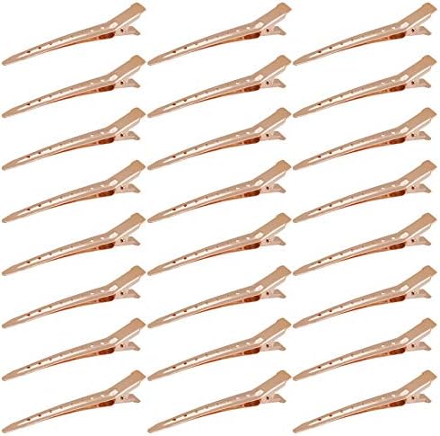 Bantoye 24 Packs Duck Bill Clips 3.35 Inch Metal Alligator Clip, Rose Gold - Image 6