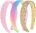 Headbands for Girls, 3 Pack Sparkly Glitter Toddler Girls Headbands by Uintoon