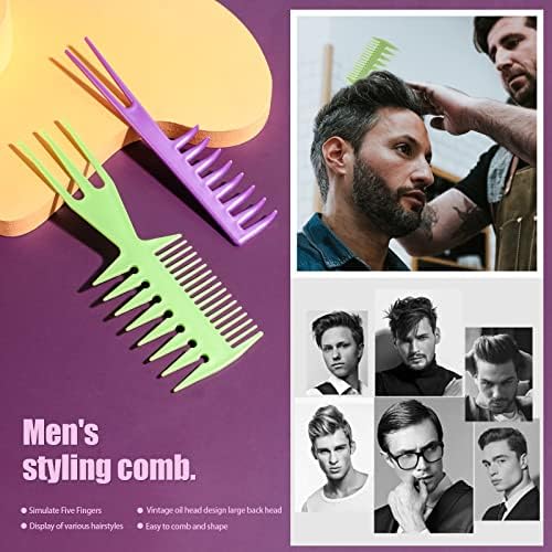 Oneleaf Hair Comb Stylists Professional Styling Comb Set Variety Pack Great for All Hair Types & Styles, Colorful - Image 4