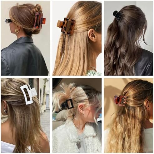 SMKSL 12 Pcs Hair Claw Clips for Women & Girls 3 Styles Hair Accessories - Image 5