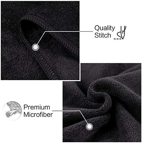 SUNLAND Microfiber Gym Bath Towels for Men Women 24x48In - Image 3