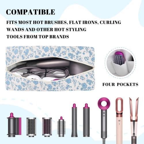 Hair Tools Travel Carrying Bag, Quilted Floral Bag for Shark Flexstyle - Image 3