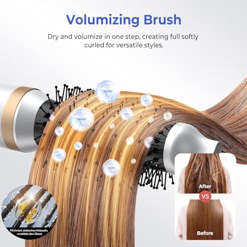 5 in 1 Blow Dryer Brush, Hair Dryer Brush Set Upgrade Hot Air Brush - Image 5