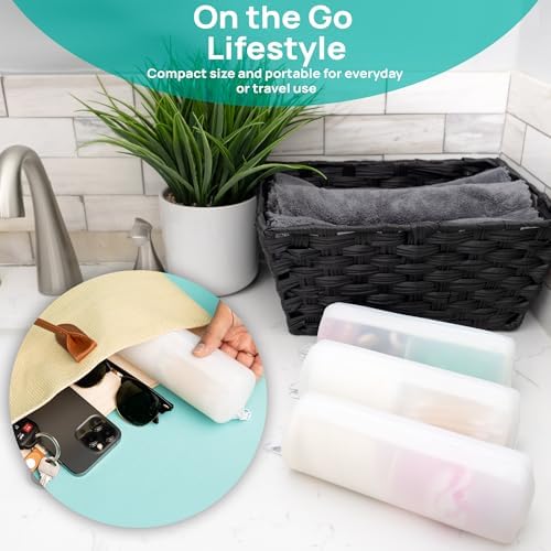 Cotton Round Swab Travel Case, 2-in-1 Beauty Organizer, (Black) - Image 5
