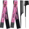 Wig Bands For Keeping Wigs In Place, Lace Melting Band Elastic Bands for Wig Edges, 2 PCS, LovePink by XConstellation