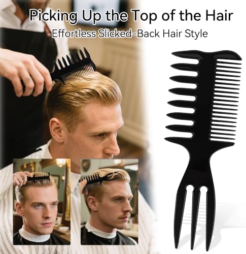 Blend Friend Fade Comb Set 3PC Self Hair Cutting Tools for Men & Boys Grey - Image 6
