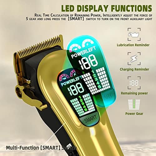 TCMKY Hair Clippers for Men Barber Clippers Rechargeable Hair Trimmer Kit - Image 5