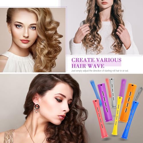 Willbond 72-Piece Hair Perm Rods Kits, Long Cold Wave Hair Rollers - Image 7