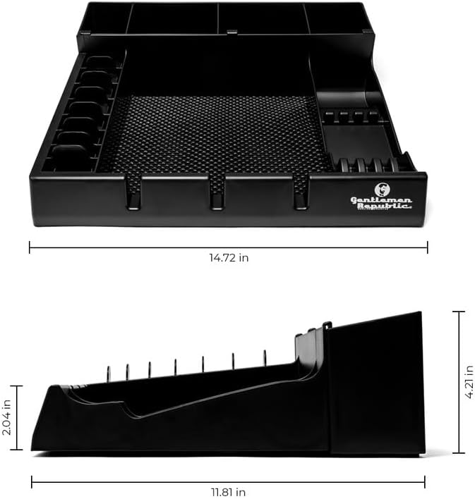 Gentlemen Republic Barber Station Organizer - Multi-Compartment, Black - Image 5
