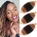 12 Inch Pre-Separated Springy Afro Twist Hair 3 Packs Black Pre-Fluffy Natural Curls are Perfect for Marley Crochet Hair Suitable for Black Women (1b / 27/613, 12 Inch (Pack of 3)) by Celie