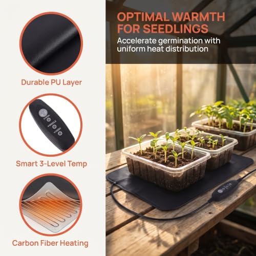 USB Seedling Heat Mat 8w Three-level Adjustable Heating for Seeds - Image 3