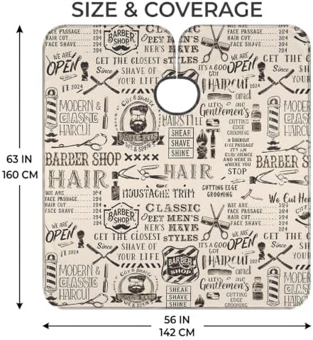 Barber Cape for Men, Professional Hair Cutting Cape for Salon Use - Image 2