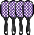 4 Pack Vented Detangling Hair Brush - Detangler Hairbrush with Soft Bristles for Effortless Tangle Free - Ideal for Wet Dry or Curly Damaged Hair for Women Men Kids by Aussumy