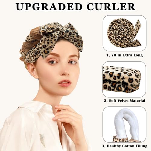 Gwabee Velvet Heatless Curls Overnight Hair Curlers to Sleep In - Image 3