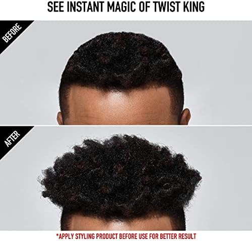 Red by Kiss Bow Wow X Twist King Luxury Twist Styler Washable and Durable Twist Brush for Afro Curl (Mini) - Image 6