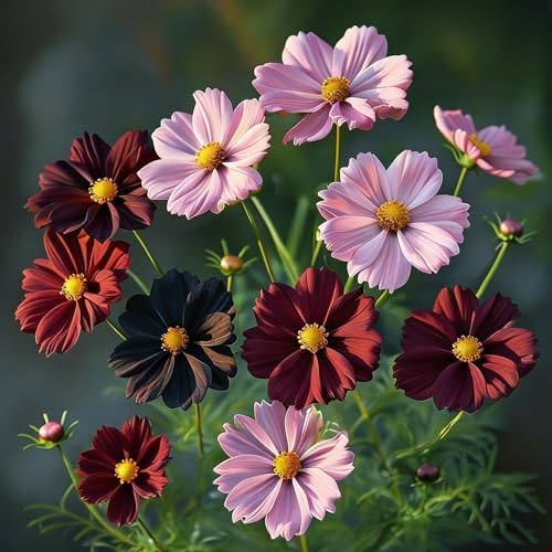2000pcs Cosmos Seeds for Planting, Perennial Cosmos Hummingbird Vine Flower Seeds, Heirloom Non-GMO Open Pollinated Wildflowers for Home Garden Outdoors - Image 2