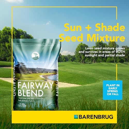 Barenbrug Pebble Beach Sun & Shade Grass Seed Mixture for Lawn Repair & Growth, Pebble Beach Golf Course Approved Blend, 20 LB Bag - Image 2