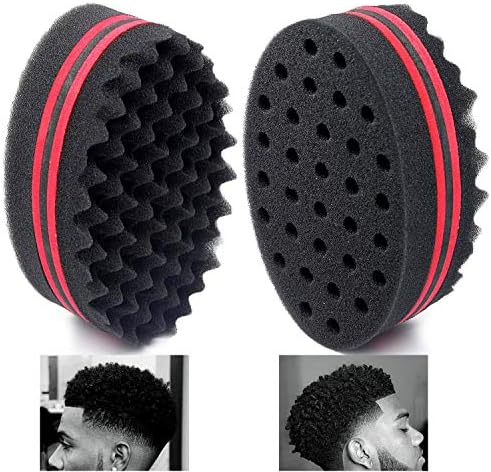 Magic Barber Sponge Twist Brush Hair For Wave,Dreadlock,Coils,Afro Curl As Hairs Care Tool 2.8 IN Hole Diameter Suitable For Curly Hair (1 PCS) by AIRTREE