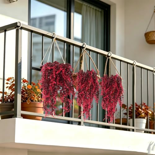 RECUTMS 3Pcs Artificial Fall Hanging Monkey Plants Faux Draping Greenery - Image 4