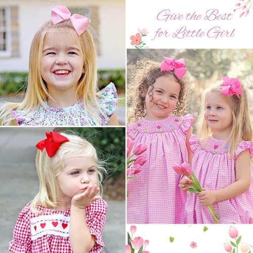 CÉLLOT 40Pcs 4.5 Inch Hair Bow for Girls Toddler Hair Accessories in Pairs - Image 4