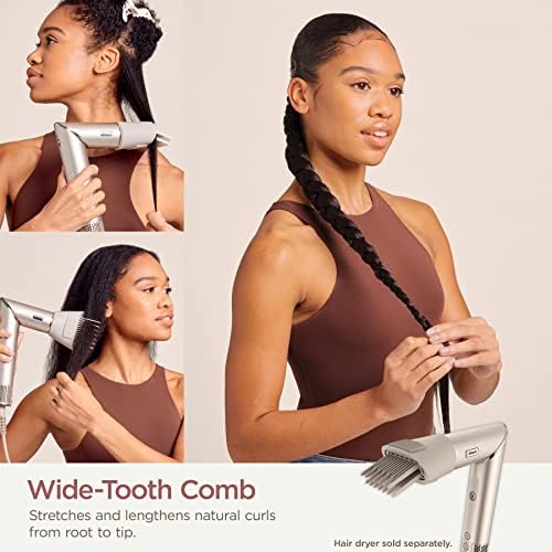 Shark FlexStyle Wide Tooth Comb Attachment, Stone, XSKHD4WTCA - Image 2