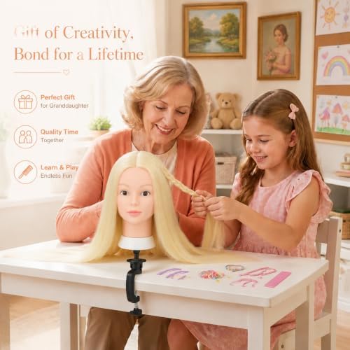 Opini Mannequin Head with 80% Real Human Hair Doll Head for Hairdresser - Image 4