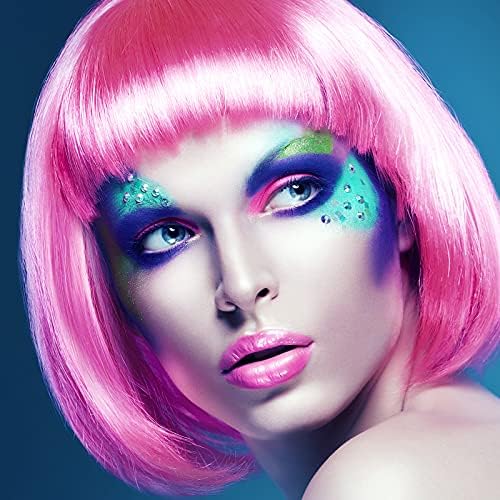 MIAHART Pink Short Bob Wig and Sunglass Set - Image 6