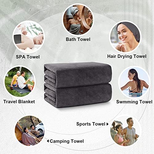 Orighty Bath Towels, Soft Feel Bath Towel, 2 Pack (27'' x 54'') - Image 6